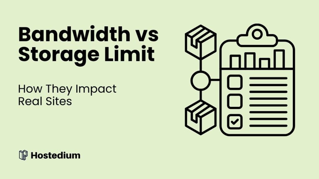 Bandwidth vs Storage Limit