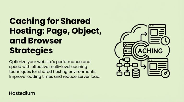 Caching for Shared Hosting: Page, Object, and Browser Strategies