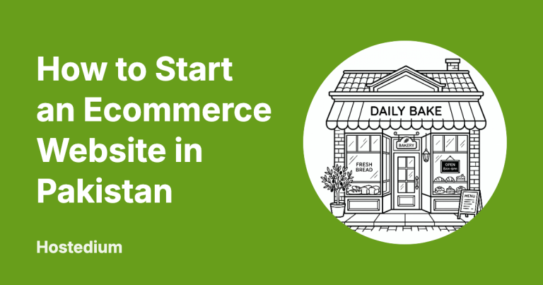 how to start an ecommerce website in Pakistan