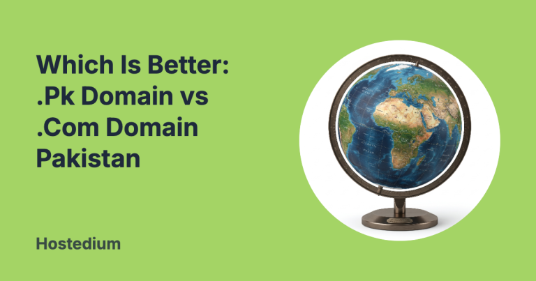 .pk domain vs .com domain Pakistan