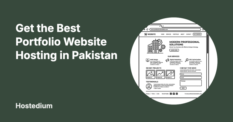 portfolio website hosting in Pakistan