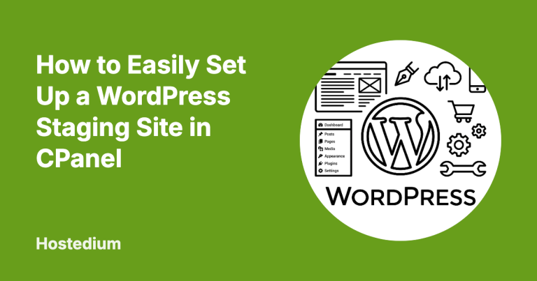 set up a WordPress staging site in cPanel