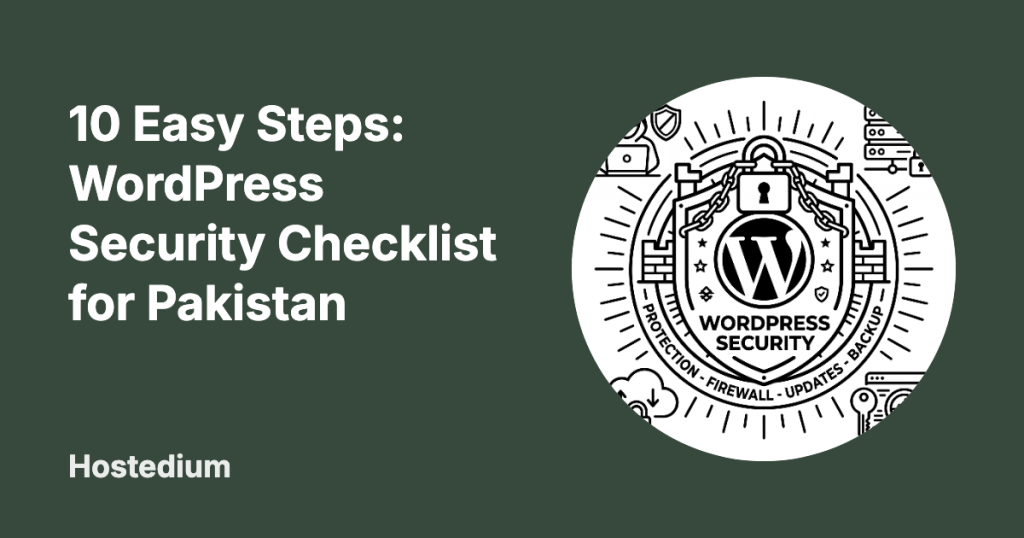 WordPress security checklist for Pakistan