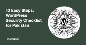 WordPress security checklist for Pakistan