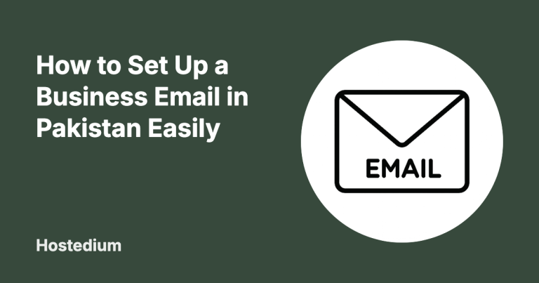how to set up a business email in Pakistan